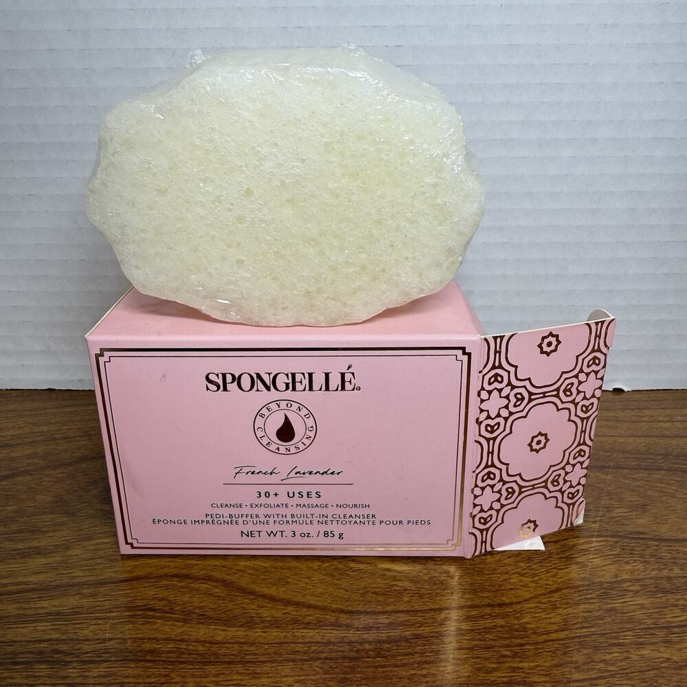 Spongelle Boxed Flower Body Buffer Shower Bath Sponge French Lavender New